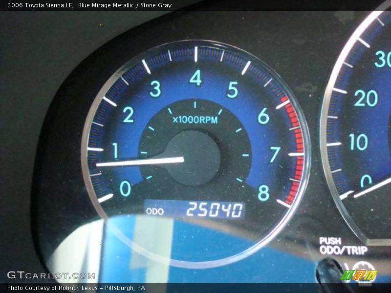 Blue Mirage Metallic / Stone Gray 2006 Toyota Sienna LE