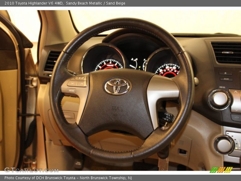 Sandy Beach Metallic / Sand Beige 2010 Toyota Highlander V6 4WD