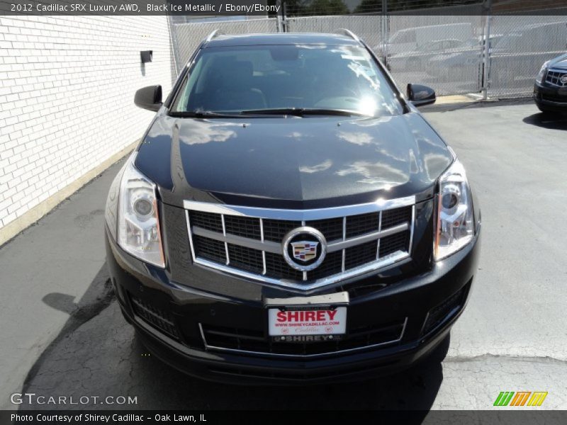 Black Ice Metallic / Ebony/Ebony 2012 Cadillac SRX Luxury AWD