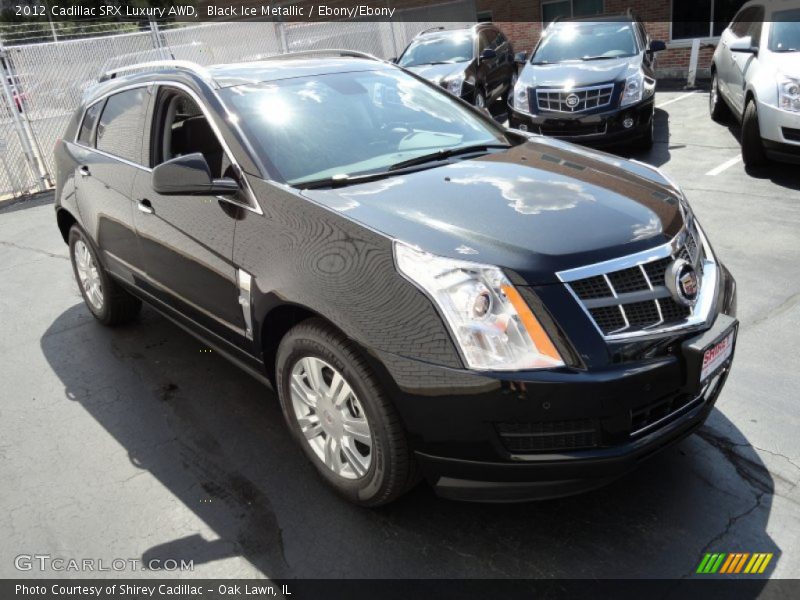 Black Ice Metallic / Ebony/Ebony 2012 Cadillac SRX Luxury AWD