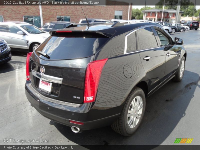 Black Ice Metallic / Ebony/Ebony 2012 Cadillac SRX Luxury AWD