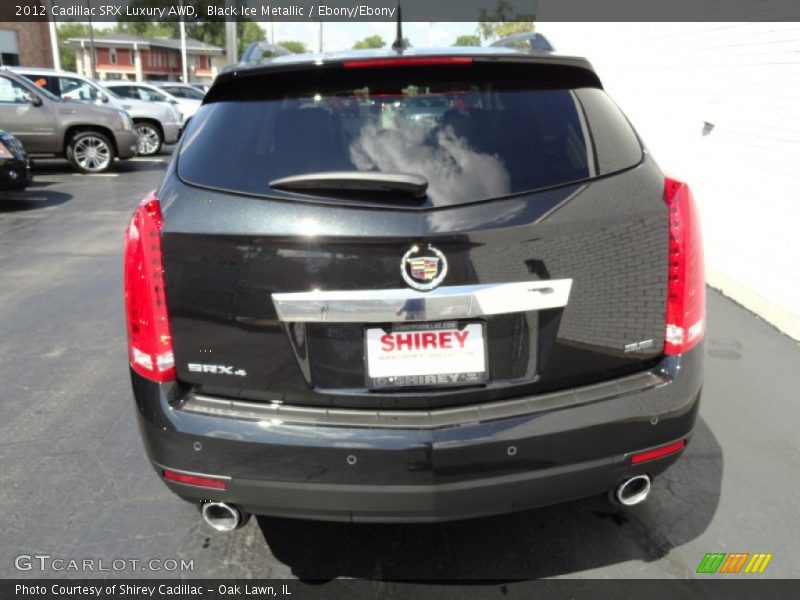 Black Ice Metallic / Ebony/Ebony 2012 Cadillac SRX Luxury AWD