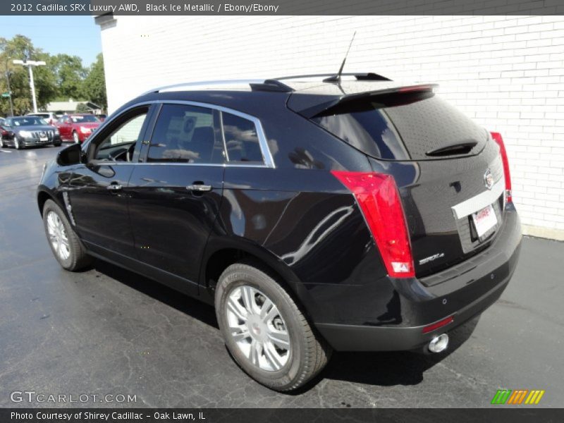 Black Ice Metallic / Ebony/Ebony 2012 Cadillac SRX Luxury AWD