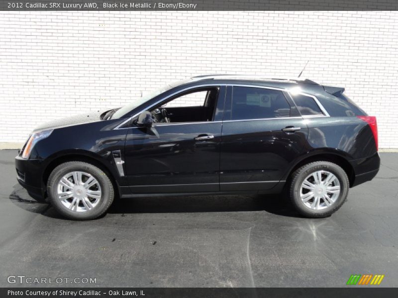 Black Ice Metallic / Ebony/Ebony 2012 Cadillac SRX Luxury AWD