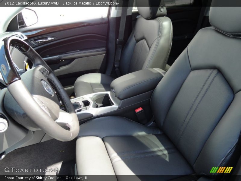 Black Ice Metallic / Ebony/Ebony 2012 Cadillac SRX Luxury AWD