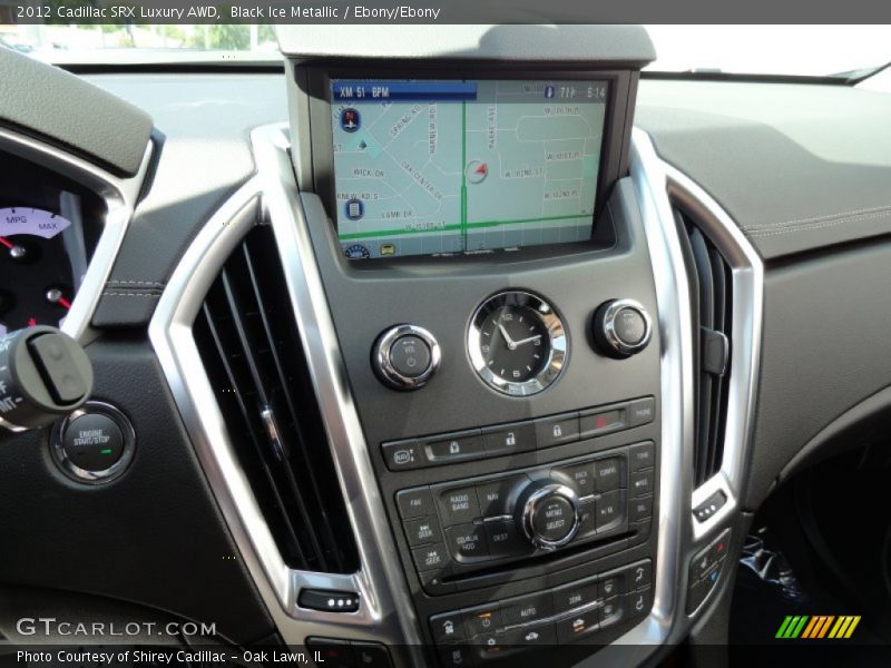 Black Ice Metallic / Ebony/Ebony 2012 Cadillac SRX Luxury AWD