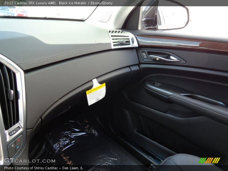 Black Ice Metallic / Ebony/Ebony 2012 Cadillac SRX Luxury AWD