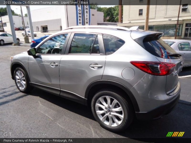 Liquid Silver / Black 2013 Mazda CX-5 Grand Touring AWD