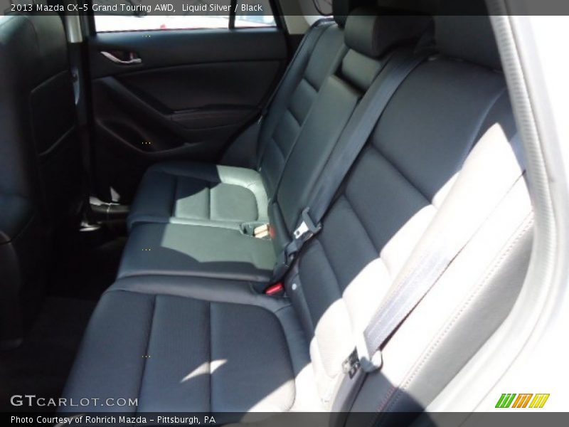 Liquid Silver / Black 2013 Mazda CX-5 Grand Touring AWD