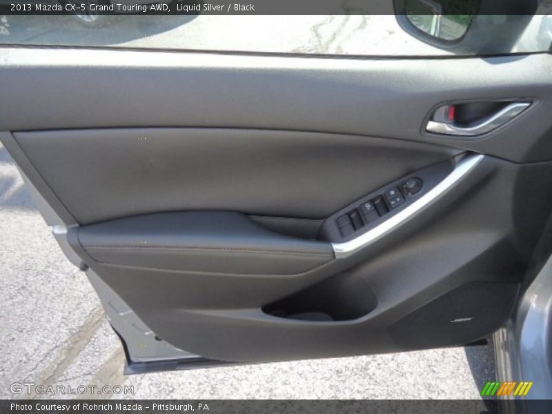 Liquid Silver / Black 2013 Mazda CX-5 Grand Touring AWD