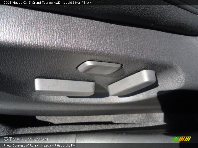 Liquid Silver / Black 2013 Mazda CX-5 Grand Touring AWD