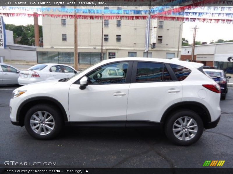 Crystal White Pearl Mica / Black 2013 Mazda CX-5 Touring