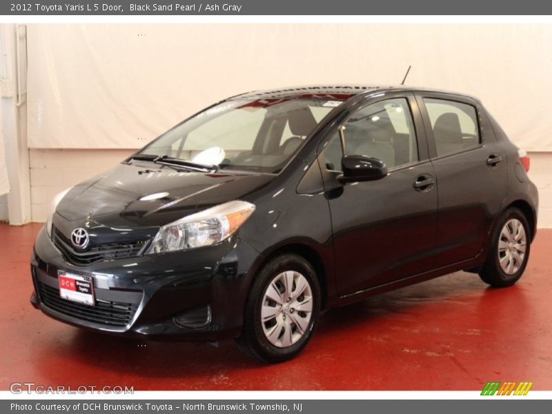 Black Sand Pearl / Ash Gray 2012 Toyota Yaris L 5 Door