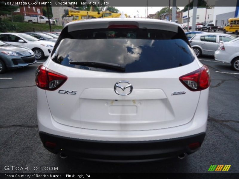 Crystal White Pearl Mica / Black 2013 Mazda CX-5 Touring