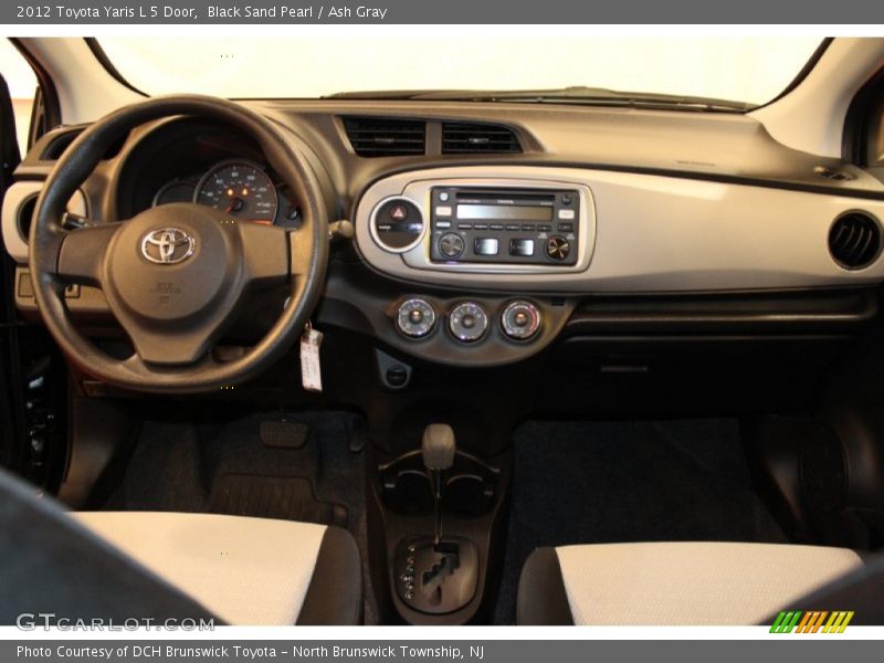 Black Sand Pearl / Ash Gray 2012 Toyota Yaris L 5 Door