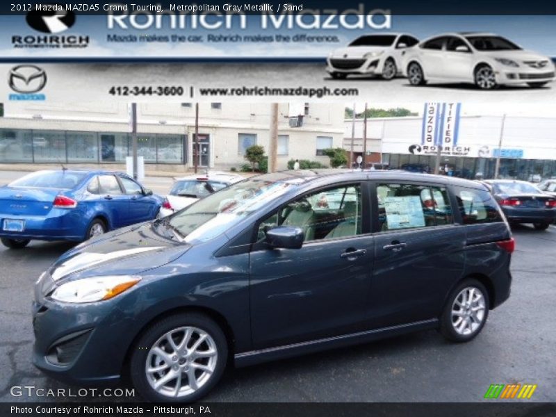 Metropolitan Gray Metallic / Sand 2012 Mazda MAZDA5 Grand Touring