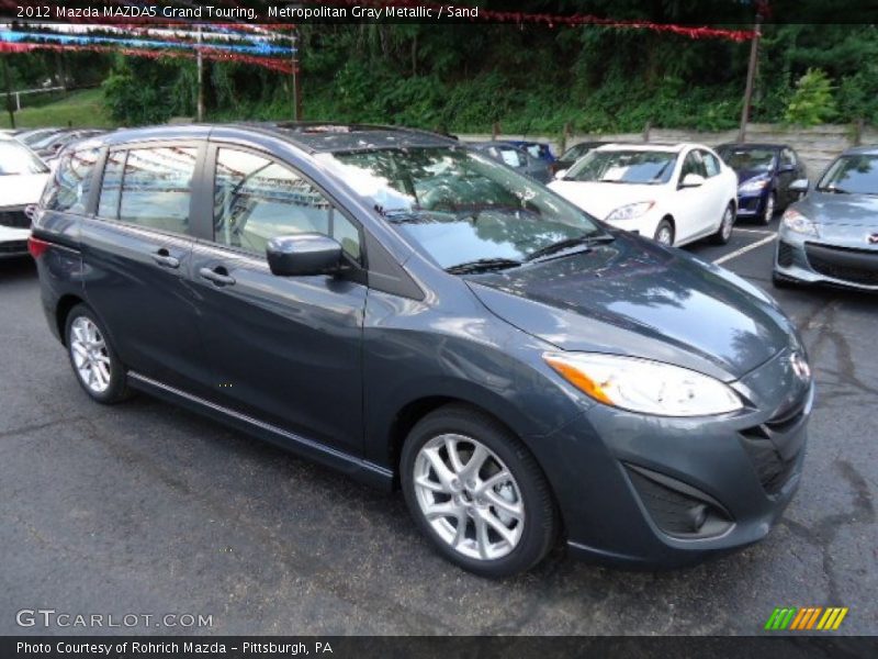 Metropolitan Gray Metallic / Sand 2012 Mazda MAZDA5 Grand Touring