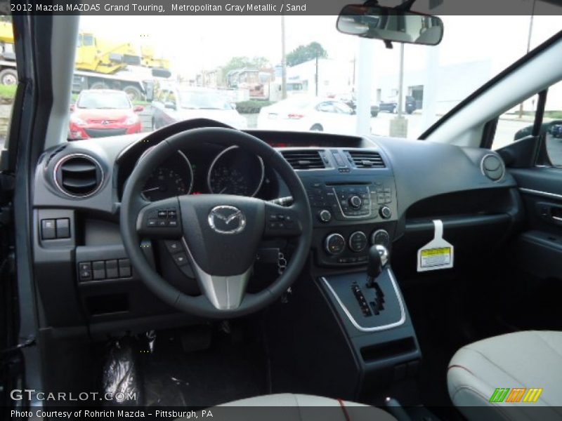 Metropolitan Gray Metallic / Sand 2012 Mazda MAZDA5 Grand Touring