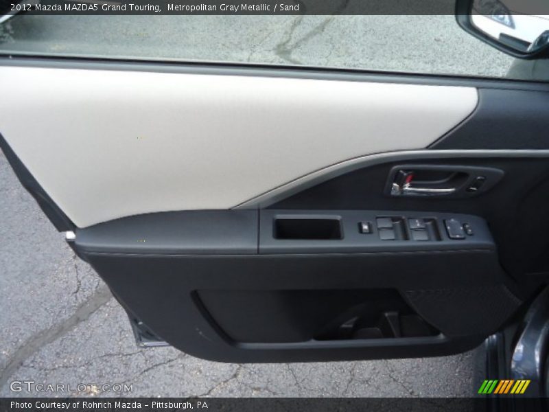 Metropolitan Gray Metallic / Sand 2012 Mazda MAZDA5 Grand Touring