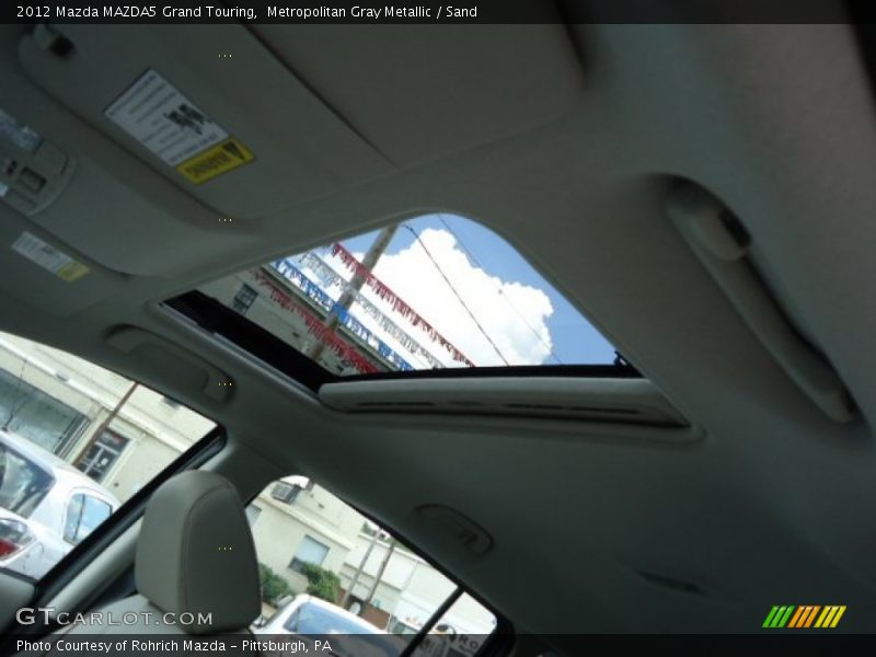 Metropolitan Gray Metallic / Sand 2012 Mazda MAZDA5 Grand Touring