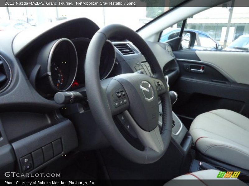 Metropolitan Gray Metallic / Sand 2012 Mazda MAZDA5 Grand Touring
