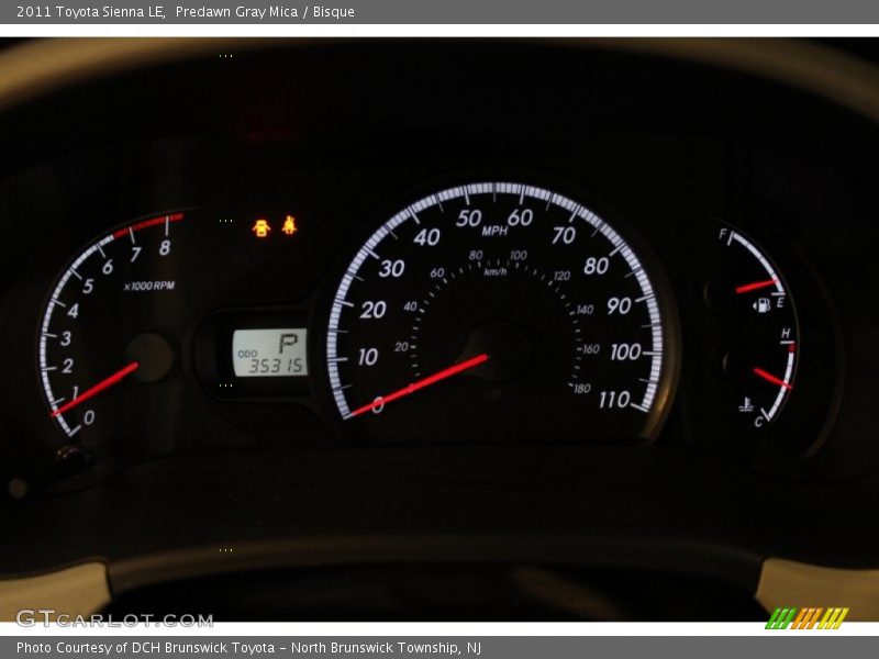 Predawn Gray Mica / Bisque 2011 Toyota Sienna LE