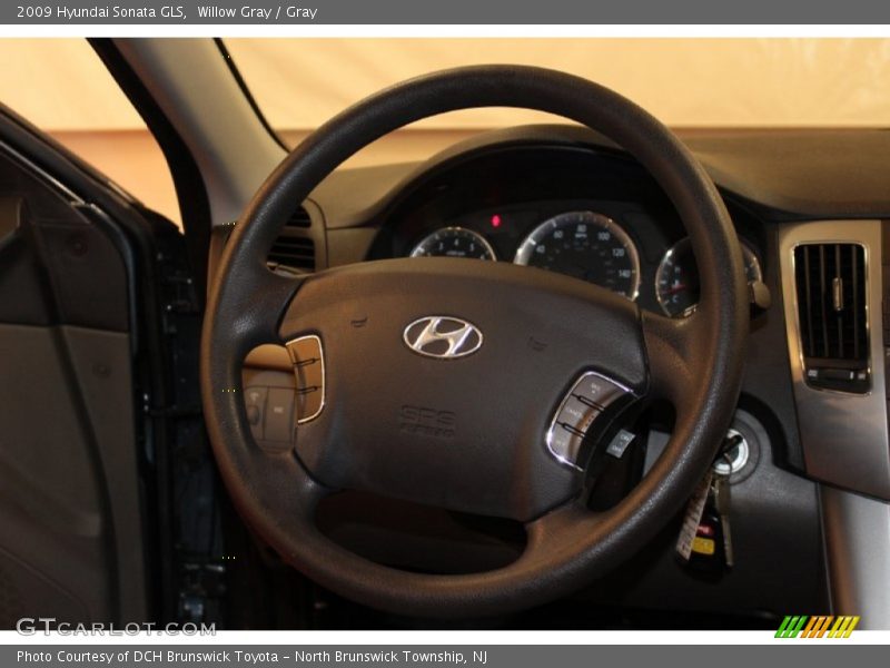 Willow Gray / Gray 2009 Hyundai Sonata GLS