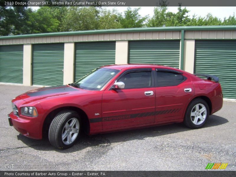 Inferno Red Crystal Pearl / Dark Slate Gray 2010 Dodge Charger SXT