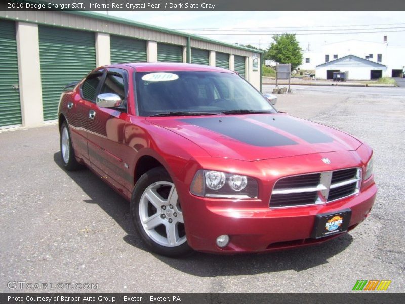 Inferno Red Crystal Pearl / Dark Slate Gray 2010 Dodge Charger SXT