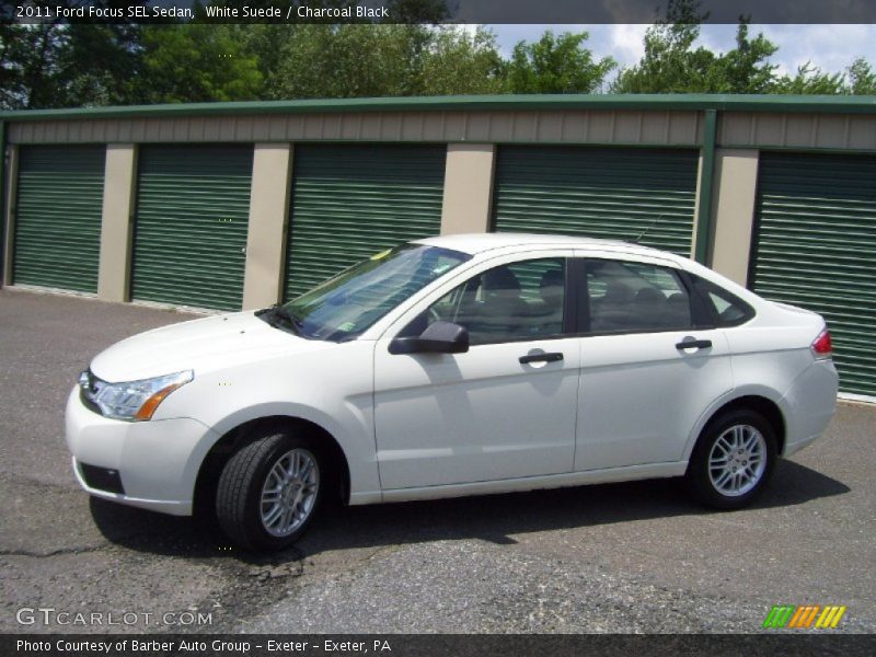 White Suede / Charcoal Black 2011 Ford Focus SEL Sedan