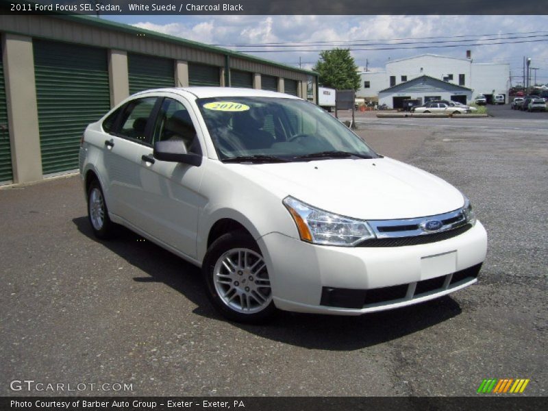 White Suede / Charcoal Black 2011 Ford Focus SEL Sedan