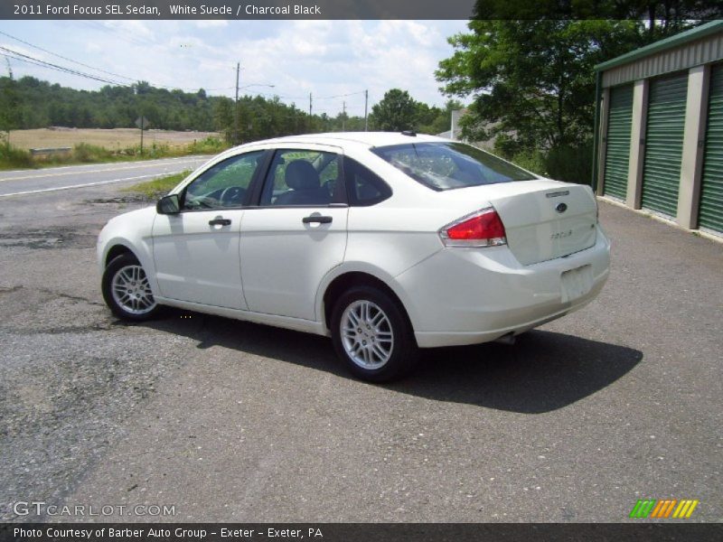 White Suede / Charcoal Black 2011 Ford Focus SEL Sedan