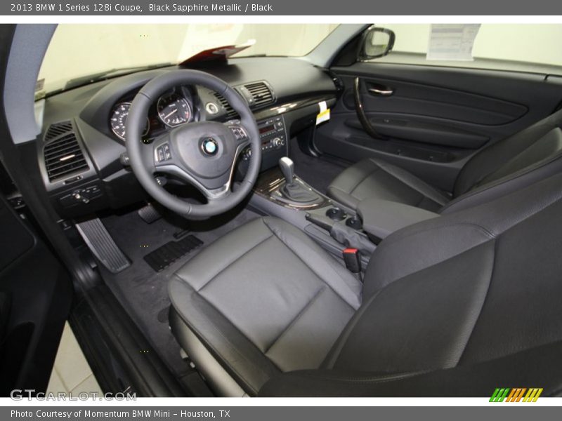 Black Interior - 2013 1 Series 128i Coupe 