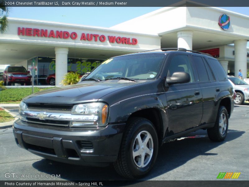 Dark Gray Metallic / Medium Pewter 2004 Chevrolet TrailBlazer LS