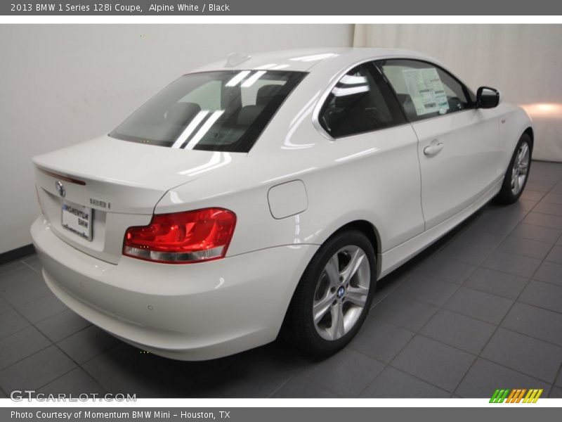 Alpine White / Black 2013 BMW 1 Series 128i Coupe