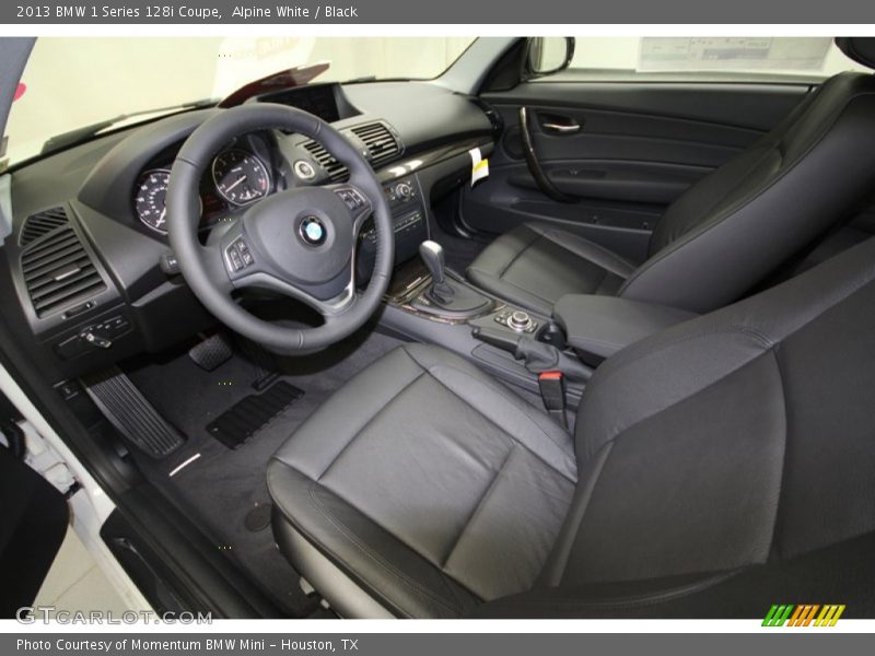 Black Interior - 2013 1 Series 128i Coupe 