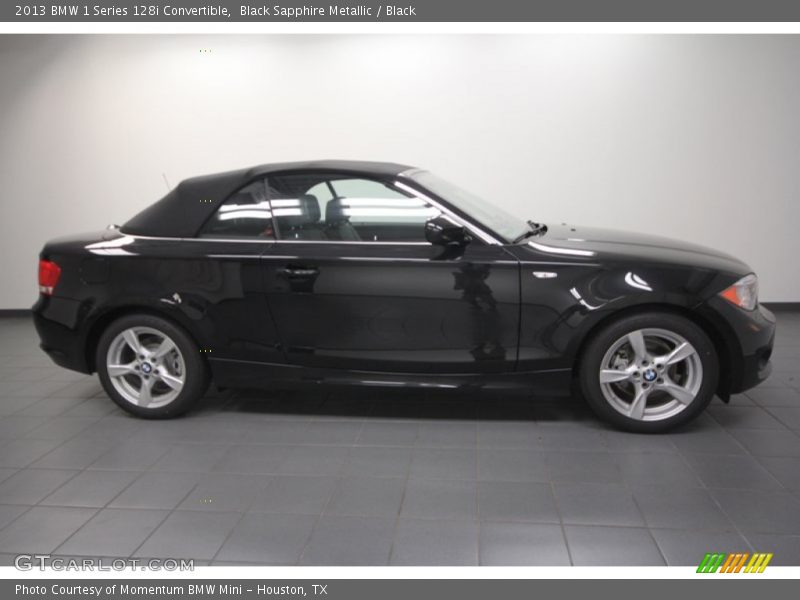 Black Sapphire Metallic / Black 2013 BMW 1 Series 128i Convertible