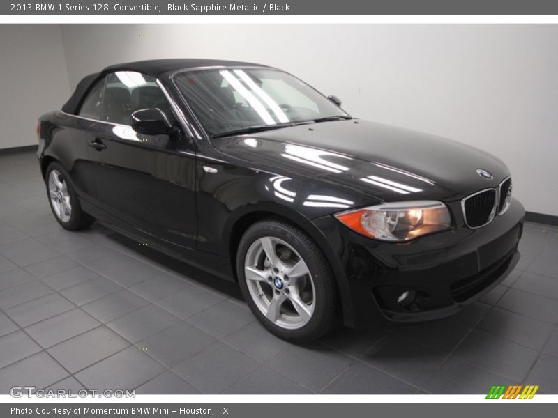 Black Sapphire Metallic / Black 2013 BMW 1 Series 128i Convertible
