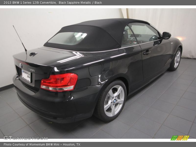 Black Sapphire Metallic / Black 2013 BMW 1 Series 128i Convertible