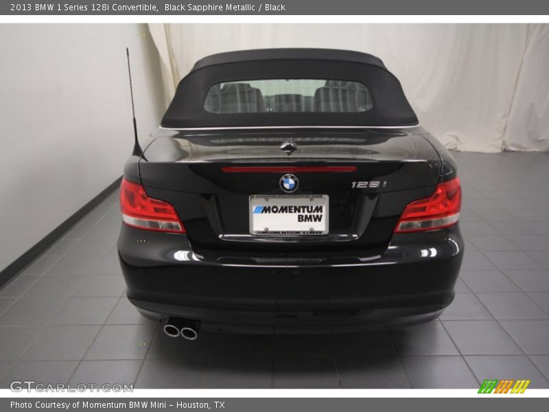 Black Sapphire Metallic / Black 2013 BMW 1 Series 128i Convertible