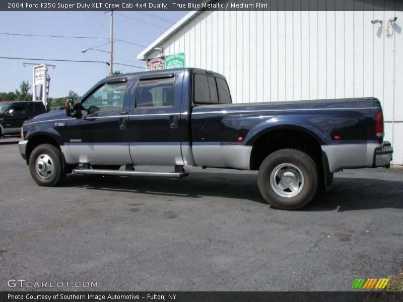 True Blue Metallic / Medium Flint 2004 Ford F350 Super Duty XLT Crew Cab 4x4 Dually