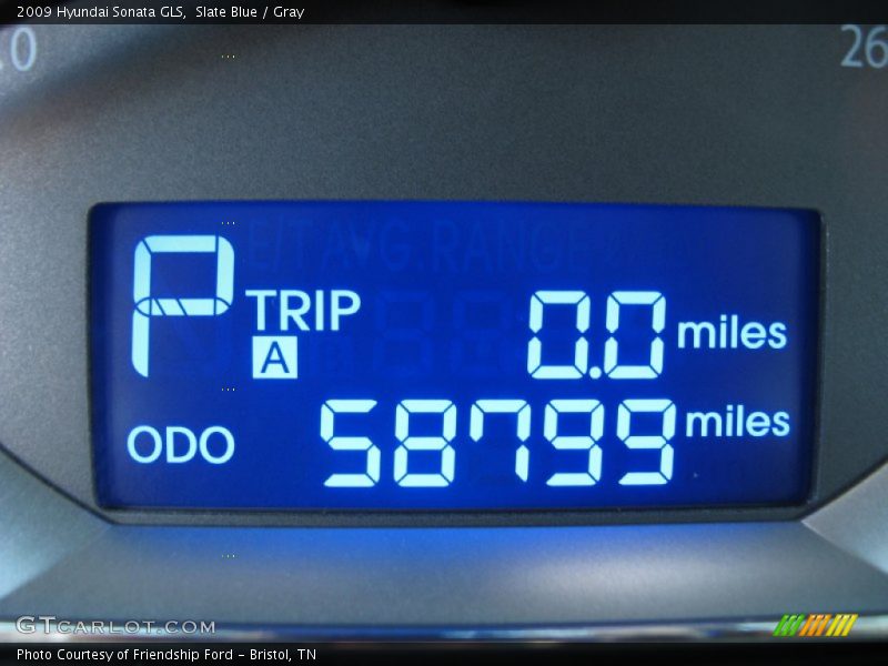 Slate Blue / Gray 2009 Hyundai Sonata GLS