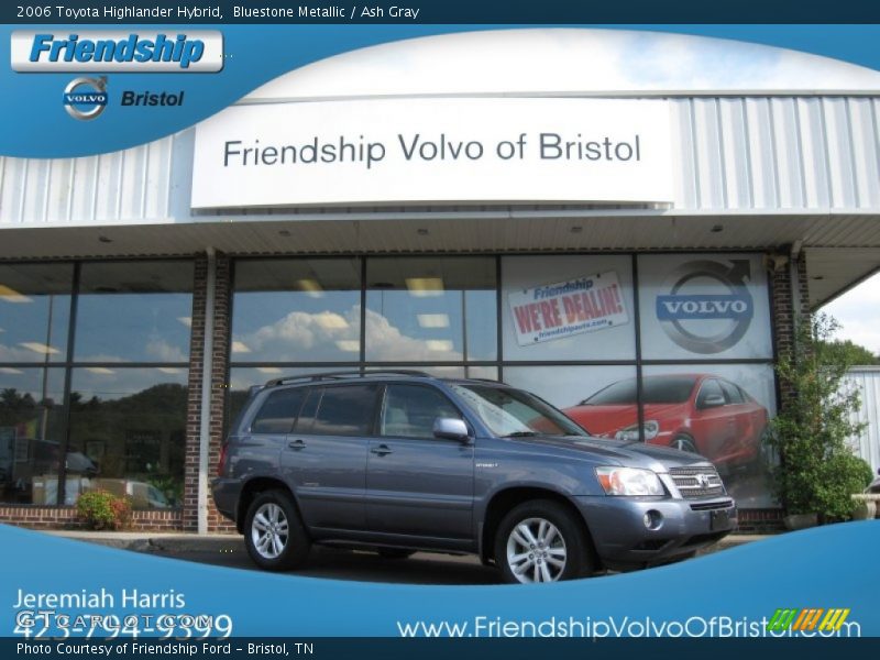 Bluestone Metallic / Ash Gray 2006 Toyota Highlander Hybrid