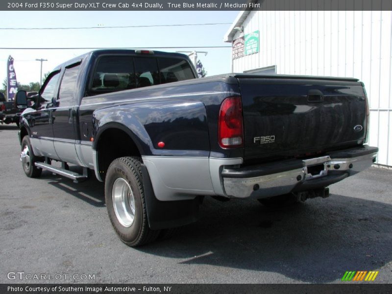 True Blue Metallic / Medium Flint 2004 Ford F350 Super Duty XLT Crew Cab 4x4 Dually