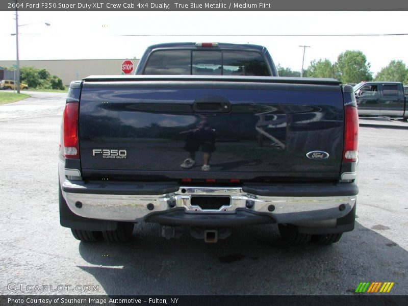 True Blue Metallic / Medium Flint 2004 Ford F350 Super Duty XLT Crew Cab 4x4 Dually