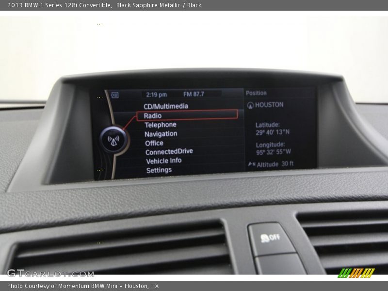 Black Sapphire Metallic / Black 2013 BMW 1 Series 128i Convertible