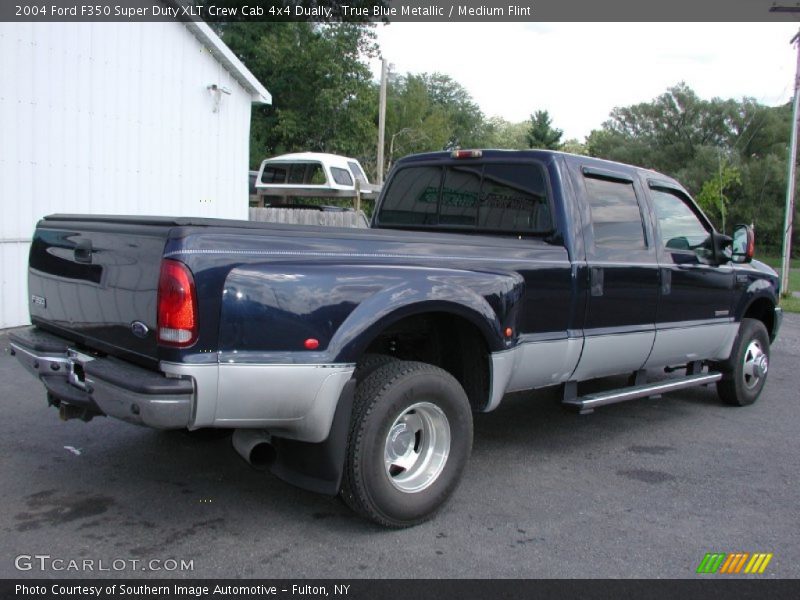 True Blue Metallic / Medium Flint 2004 Ford F350 Super Duty XLT Crew Cab 4x4 Dually
