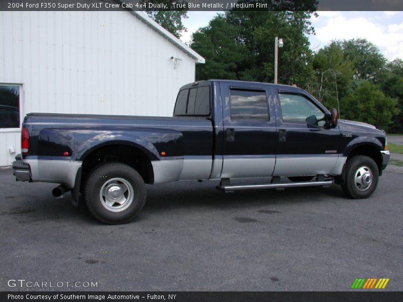 True Blue Metallic / Medium Flint 2004 Ford F350 Super Duty XLT Crew Cab 4x4 Dually