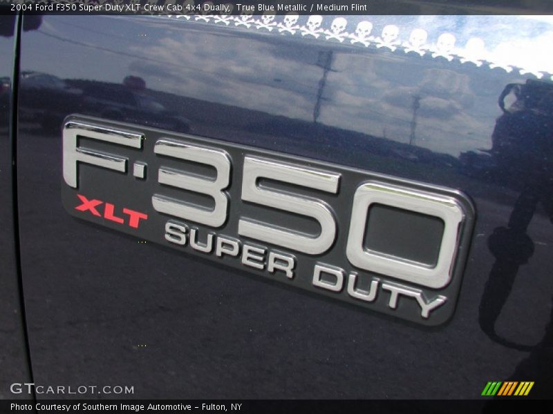 True Blue Metallic / Medium Flint 2004 Ford F350 Super Duty XLT Crew Cab 4x4 Dually