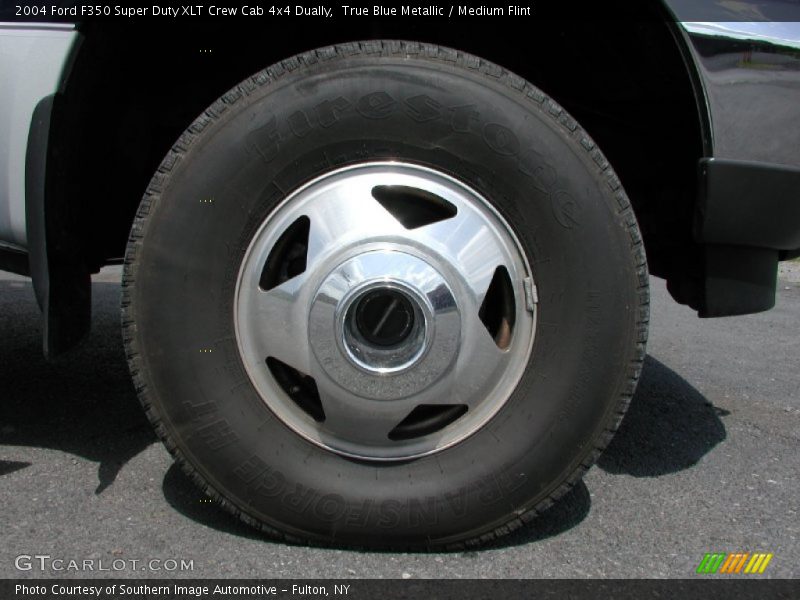 True Blue Metallic / Medium Flint 2004 Ford F350 Super Duty XLT Crew Cab 4x4 Dually
